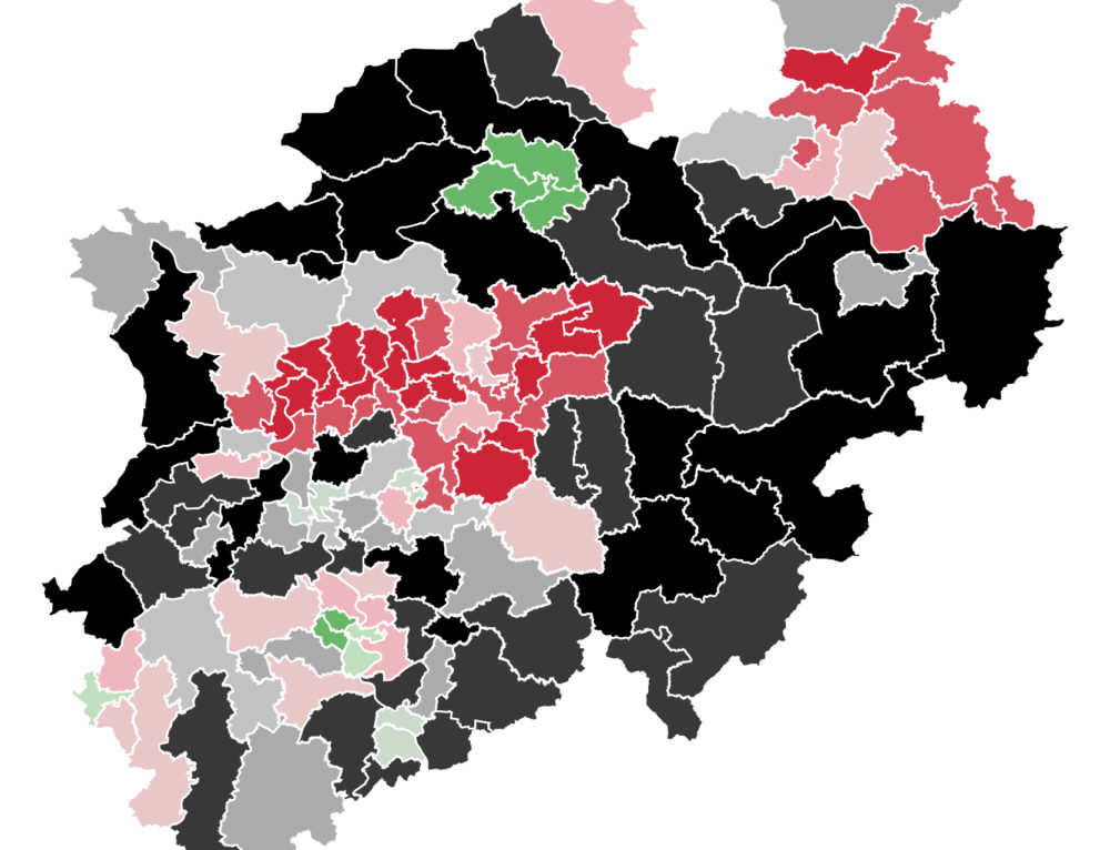 Bundestagswahlkreise 2021 In 266 Wahlkreisen liegt die Union vorn